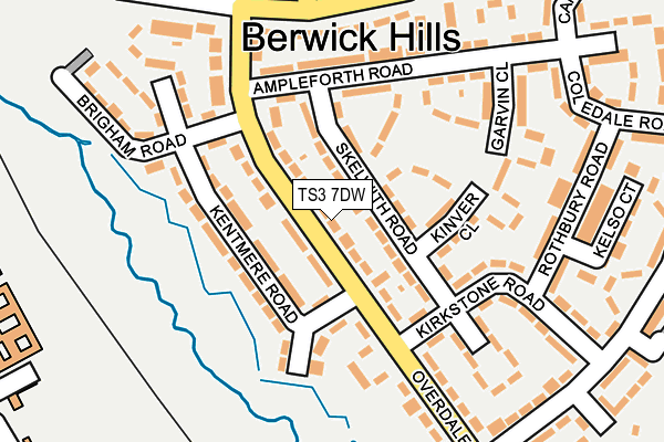 TS3 7DW map - OS OpenMap – Local (Ordnance Survey)