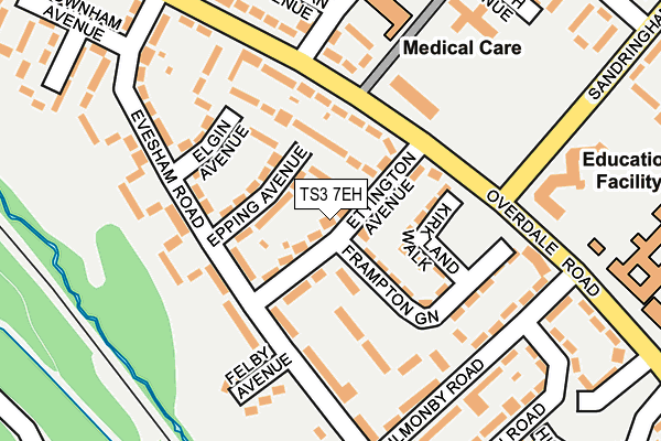 TS3 7EH map - OS OpenMap – Local (Ordnance Survey)