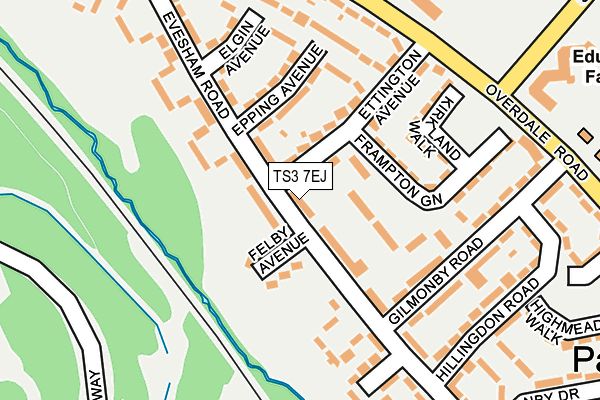 TS3 7EJ map - OS OpenMap – Local (Ordnance Survey)