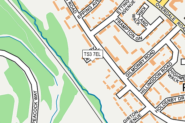 TS3 7EL map - OS OpenMap – Local (Ordnance Survey)