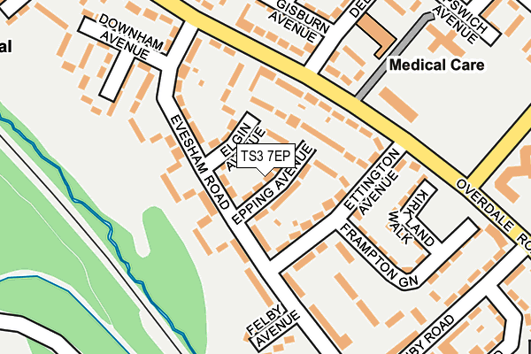 TS3 7EP map - OS OpenMap – Local (Ordnance Survey)
