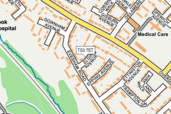 TS3 7ET map - OS OpenMap – Local (Ordnance Survey)