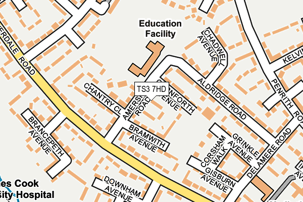 TS3 7HD map - OS OpenMap – Local (Ordnance Survey)