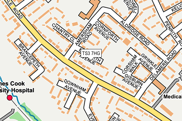 TS3 7HG map - OS OpenMap – Local (Ordnance Survey)