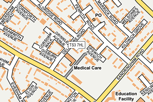 TS3 7HL map - OS OpenMap – Local (Ordnance Survey)