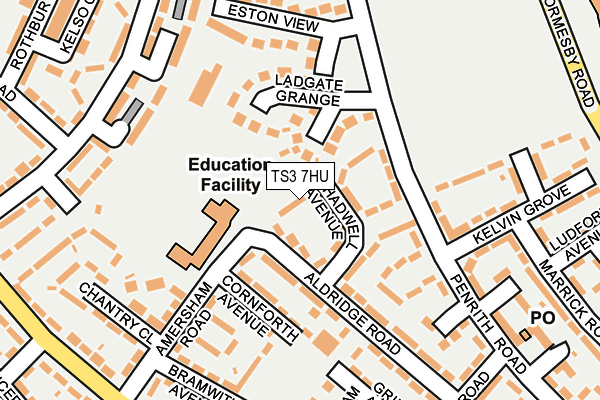 TS3 7HU map - OS OpenMap – Local (Ordnance Survey)