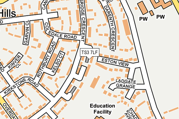 TS3 7LF map - OS OpenMap – Local (Ordnance Survey)