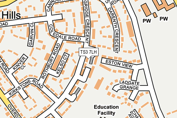 TS3 7LH map - OS OpenMap – Local (Ordnance Survey)