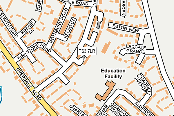 TS3 7LR map - OS OpenMap – Local (Ordnance Survey)