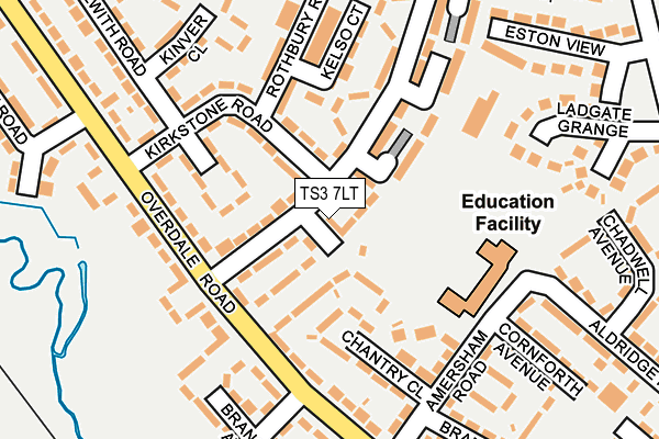 TS3 7LT map - OS OpenMap – Local (Ordnance Survey)
