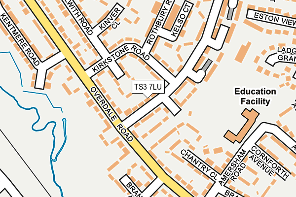TS3 7LU map - OS OpenMap – Local (Ordnance Survey)