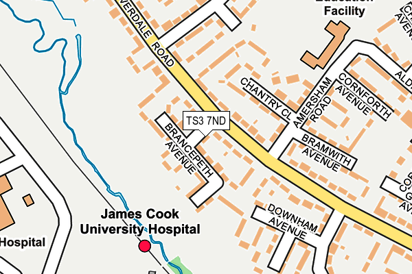 TS3 7ND map - OS OpenMap – Local (Ordnance Survey)