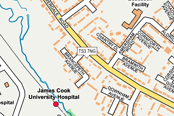 TS3 7NG map - OS OpenMap – Local (Ordnance Survey)