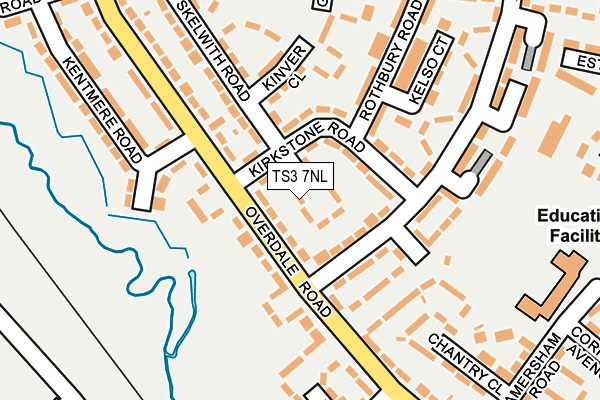 TS3 7NL map - OS OpenMap – Local (Ordnance Survey)