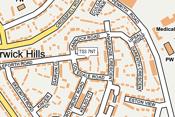 TS3 7NT map - OS OpenMap – Local (Ordnance Survey)