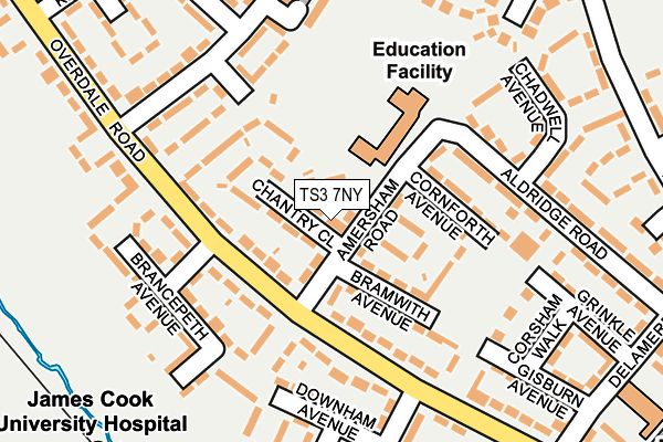 TS3 7NY map - OS OpenMap – Local (Ordnance Survey)