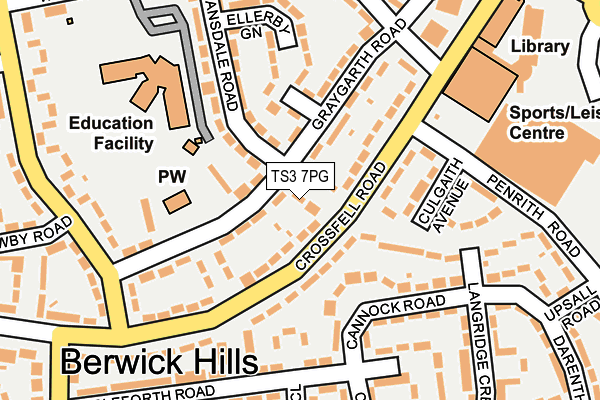 TS3 7PG map - OS OpenMap – Local (Ordnance Survey)