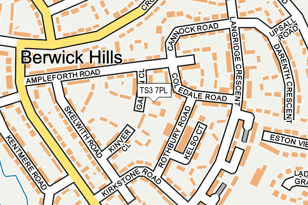 TS3 7PL map - OS OpenMap – Local (Ordnance Survey)