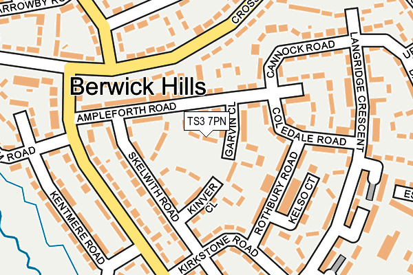 TS3 7PN map - OS OpenMap – Local (Ordnance Survey)