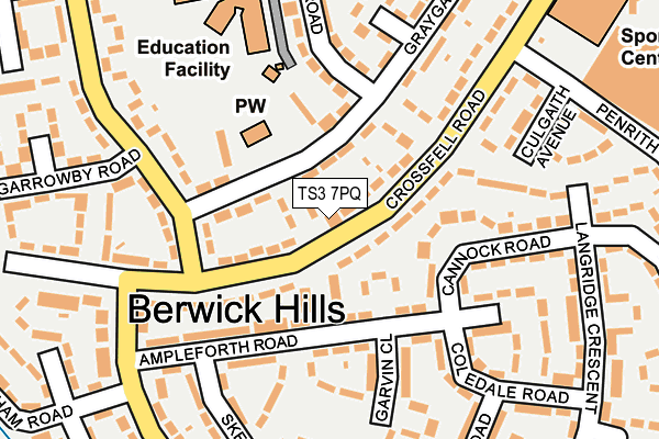 TS3 7PQ map - OS OpenMap – Local (Ordnance Survey)