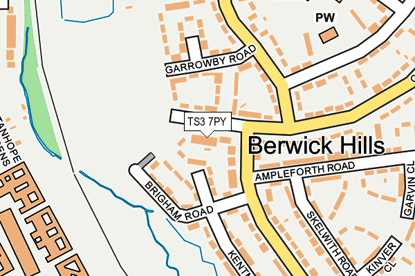 TS3 7PY map - OS OpenMap – Local (Ordnance Survey)