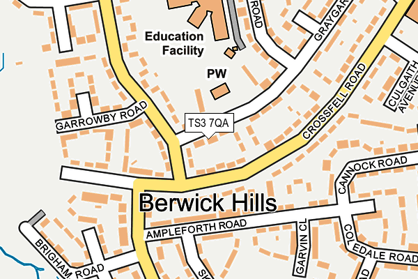 TS3 7QA map - OS OpenMap – Local (Ordnance Survey)