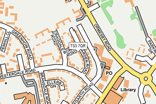 TS3 7QR map - OS OpenMap – Local (Ordnance Survey)