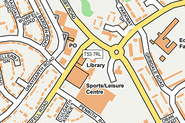 TS3 7RL map - OS OpenMap – Local (Ordnance Survey)