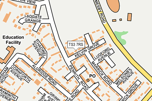 TS3 7RS map - OS OpenMap – Local (Ordnance Survey)