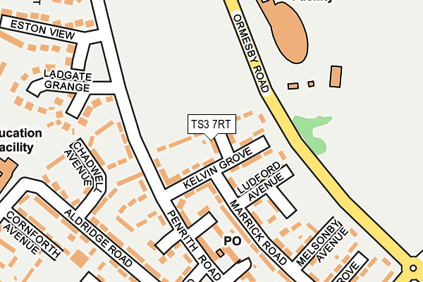 TS3 7RT map - OS OpenMap – Local (Ordnance Survey)