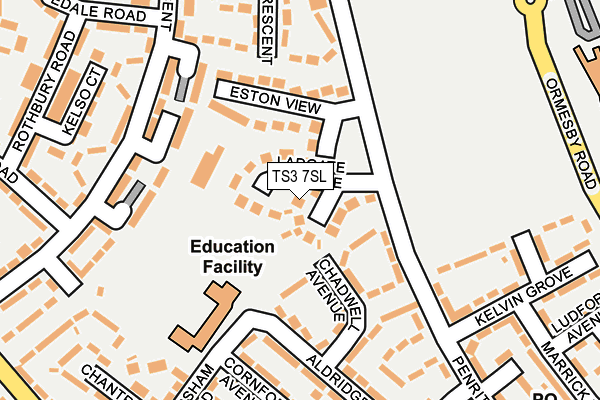 TS3 7SL map - OS OpenMap – Local (Ordnance Survey)