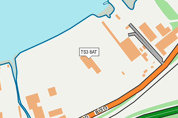 TS3 8AT map - OS OpenMap – Local (Ordnance Survey)