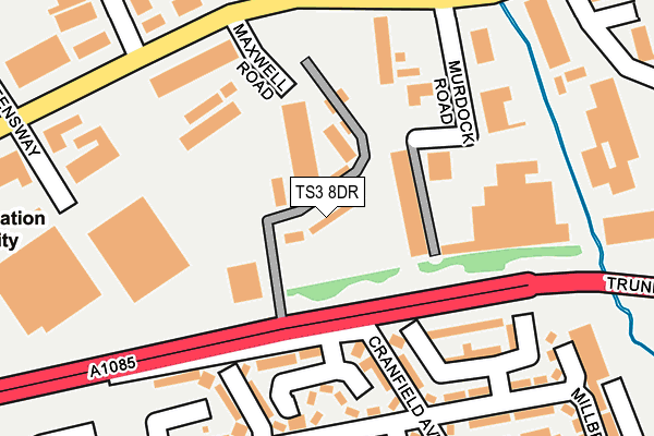 TS3 8DR map - OS OpenMap – Local (Ordnance Survey)
