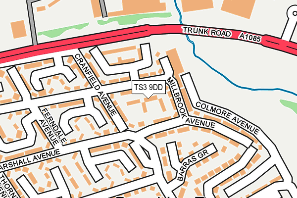 TS3 9DD map - OS OpenMap – Local (Ordnance Survey)