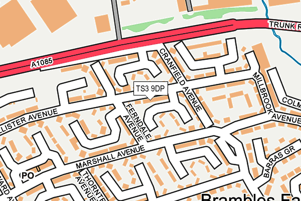 TS3 9DP map - OS OpenMap – Local (Ordnance Survey)