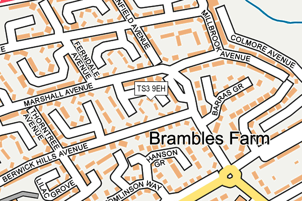 TS3 9EH map - OS OpenMap – Local (Ordnance Survey)