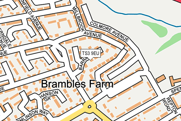 TS3 9EU map - OS OpenMap – Local (Ordnance Survey)