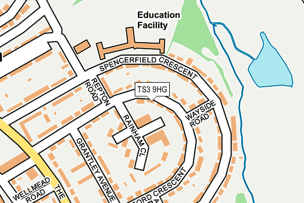 TS3 9HG map - OS OpenMap – Local (Ordnance Survey)