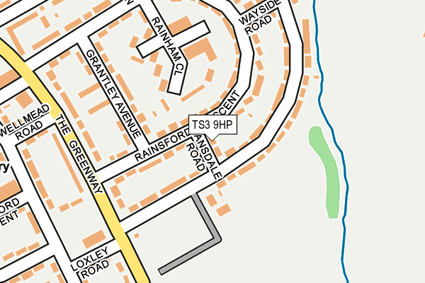 TS3 9HP map - OS OpenMap – Local (Ordnance Survey)