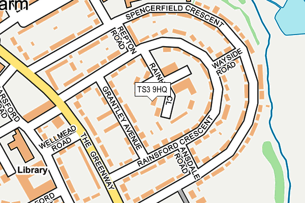 TS3 9HQ map - OS OpenMap – Local (Ordnance Survey)