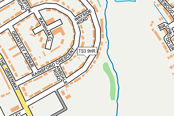 TS3 9HR map - OS OpenMap – Local (Ordnance Survey)