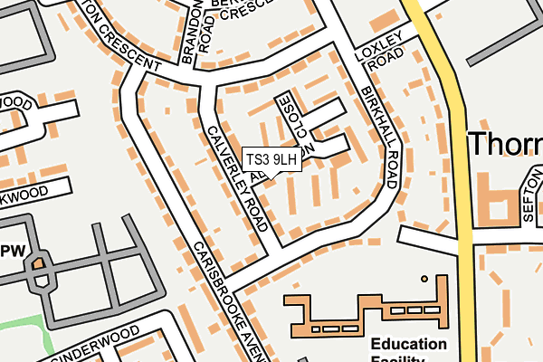 TS3 9LH map - OS OpenMap – Local (Ordnance Survey)