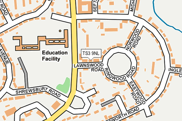 TS3 9NL map - OS OpenMap – Local (Ordnance Survey)