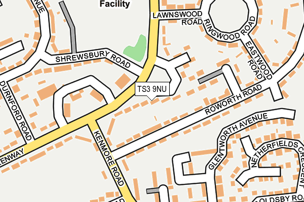 TS3 9NU map - OS OpenMap – Local (Ordnance Survey)