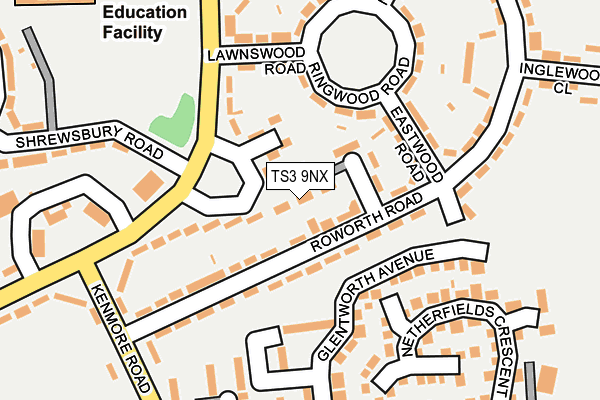 TS3 9NX map - OS OpenMap – Local (Ordnance Survey)