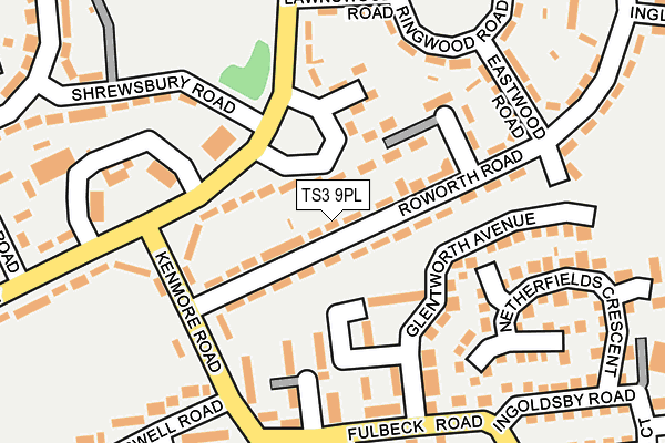 TS3 9PL map - OS OpenMap – Local (Ordnance Survey)