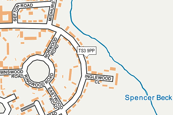 TS3 9PP map - OS OpenMap – Local (Ordnance Survey)