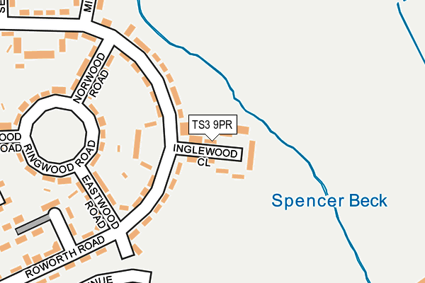 TS3 9PR map - OS OpenMap – Local (Ordnance Survey)