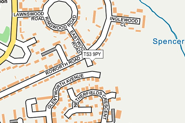 TS3 9PY map - OS OpenMap – Local (Ordnance Survey)