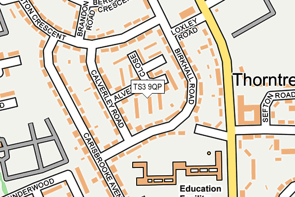 TS3 9QP map - OS OpenMap – Local (Ordnance Survey)